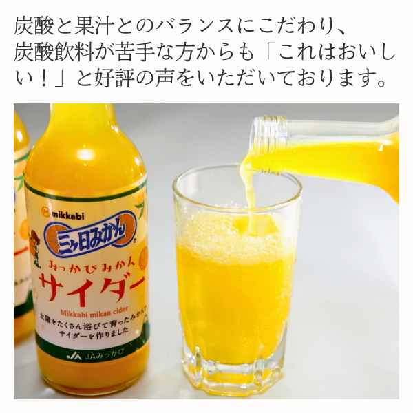 三ヶ日みかんサイダー | 三ヶ日みかんの通販・ギフト購入ならJAみっ