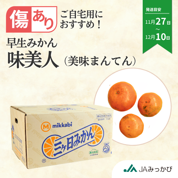 早生みかん 味美人（美味まんてん）8kg